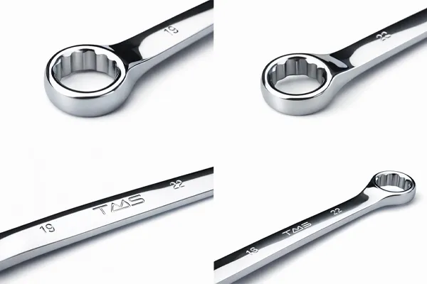 двусторонний полированный накидной ключ