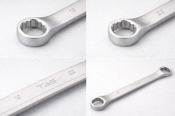 двусторонний накидной ключ с пескоструйной обработкой