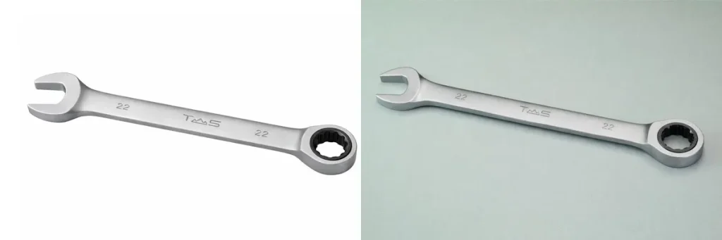 матовый комбинированный ключ с трещоткой