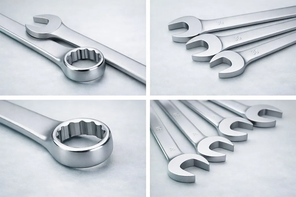 Комбинированный гаечный ключ с пескоструйной обработкой