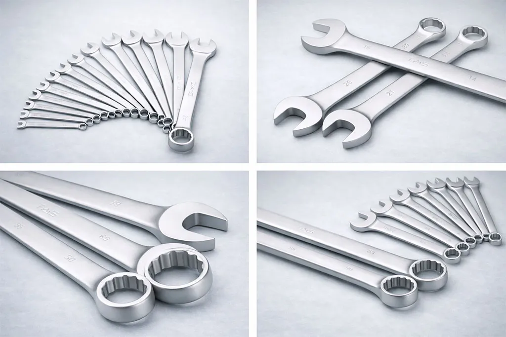 Комбинированный гаечный ключ с матовой отделкой