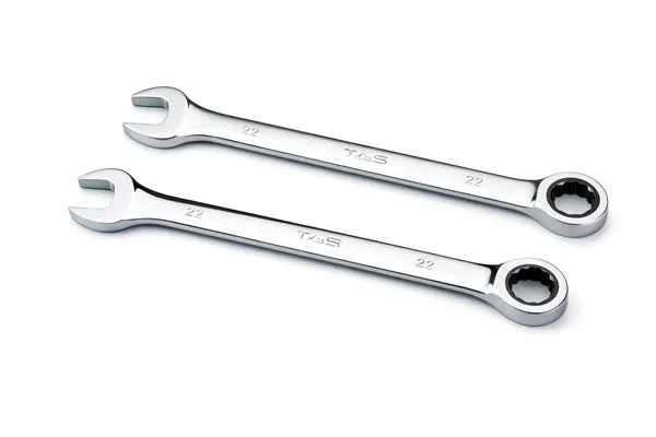 полированный комбинированный ключ с трещоткой