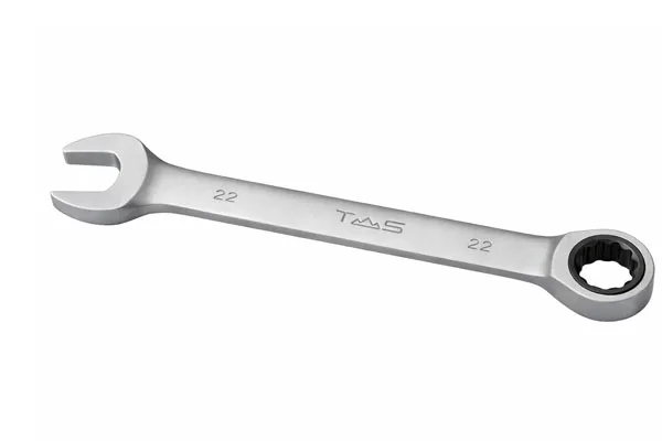 матовый комбинированный ключ с трещоткой