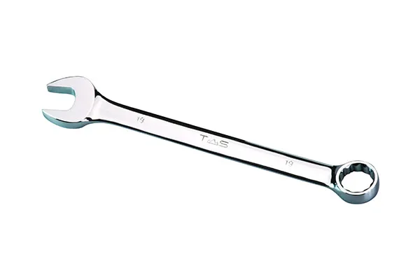 Комбинированный гаечный ключ с зеркальной полировкой