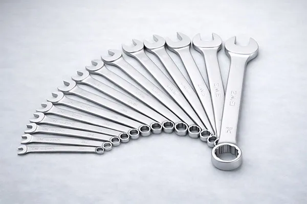 Комбинированный гаечный ключ с матовой отделкой